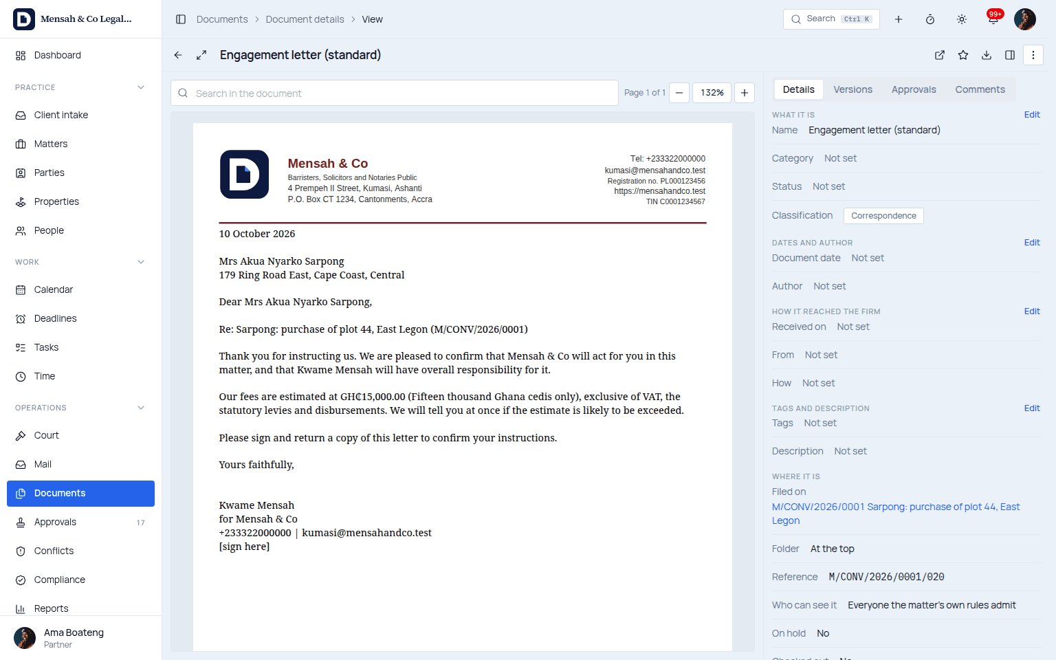 Documents and templates in Docavra